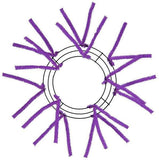 Work Wreath Form, Color Purple, Elevated, 10" Wire Frame, Makes Up To A 20" Wreath, 12  Pencil Ties, XX167823, C.B.I.
