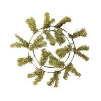 Work Wreath Form, Elevated, 13" Wire Frame, 16 Ties, Makes Up To 20" or 22",  Wreath, Metallic Lime, Brand S.P.I. CVW219ML