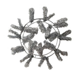 Work Wreath Form, Elevated, 16" Wire Frame, 18 Ties, Makes Up To 24" Wreath, Metallic Silver, Brand S.P.I. CVW190MSIL