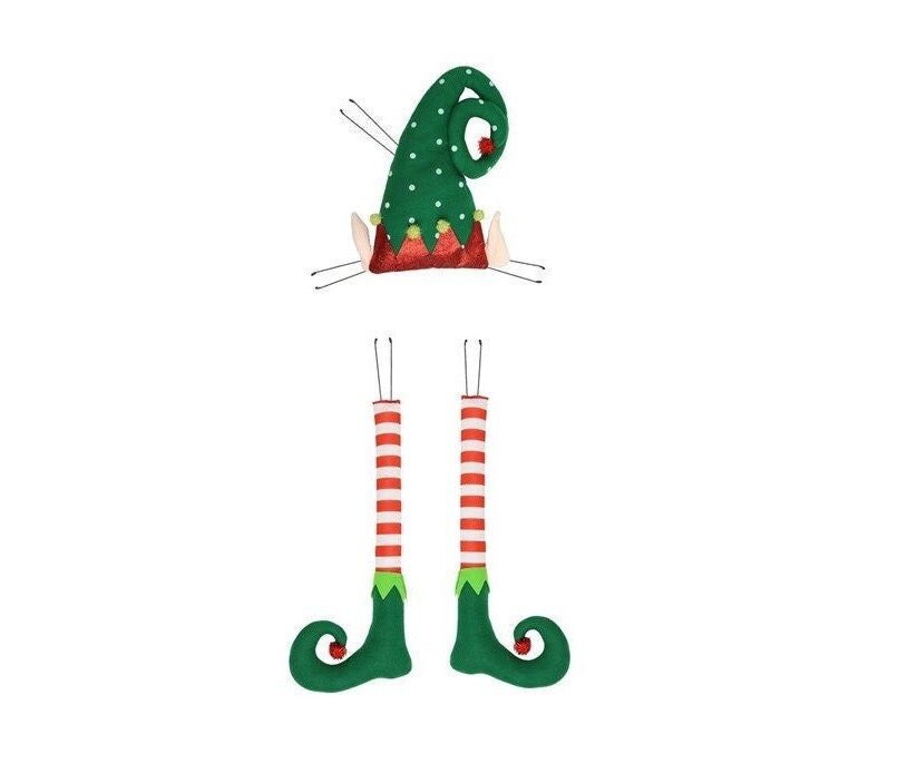 Elf Kit, Attachment, Stripe, Polka Dot, 3 Piece Set, 30" H, Red, Emerald Green, White, XC6225