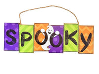 SPOOKY, Ghost Sign, Halloween, MDF, 14" X 4.75", AP7039